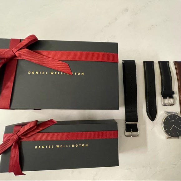 COPY - Daniel Wellington Classic Black / Silver Watch ( Gift Set ) - Picture 2 of 14